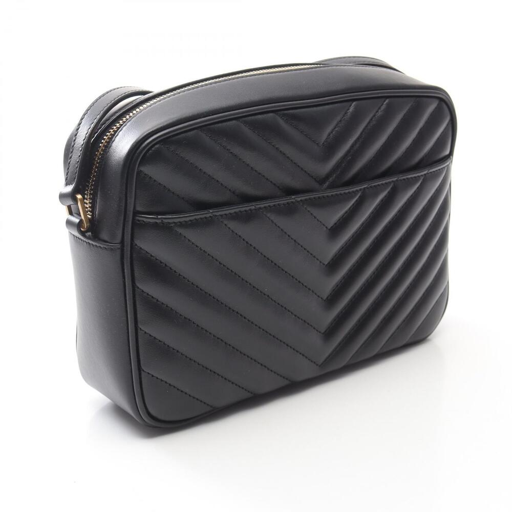 Saint Laurent LOU Monogram Camera Bag Shoulder Leather Black - Picture 2 of 6